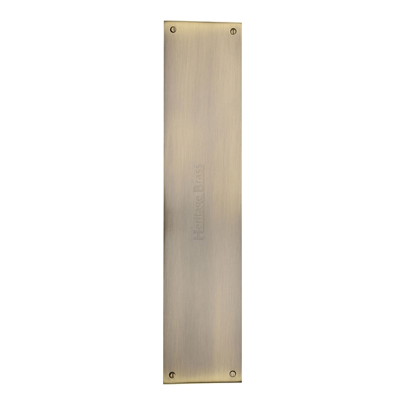 V740 350-AT • 350 x 076mm • Antique Brass • Heritage Brass Rectangular Finger Plate
